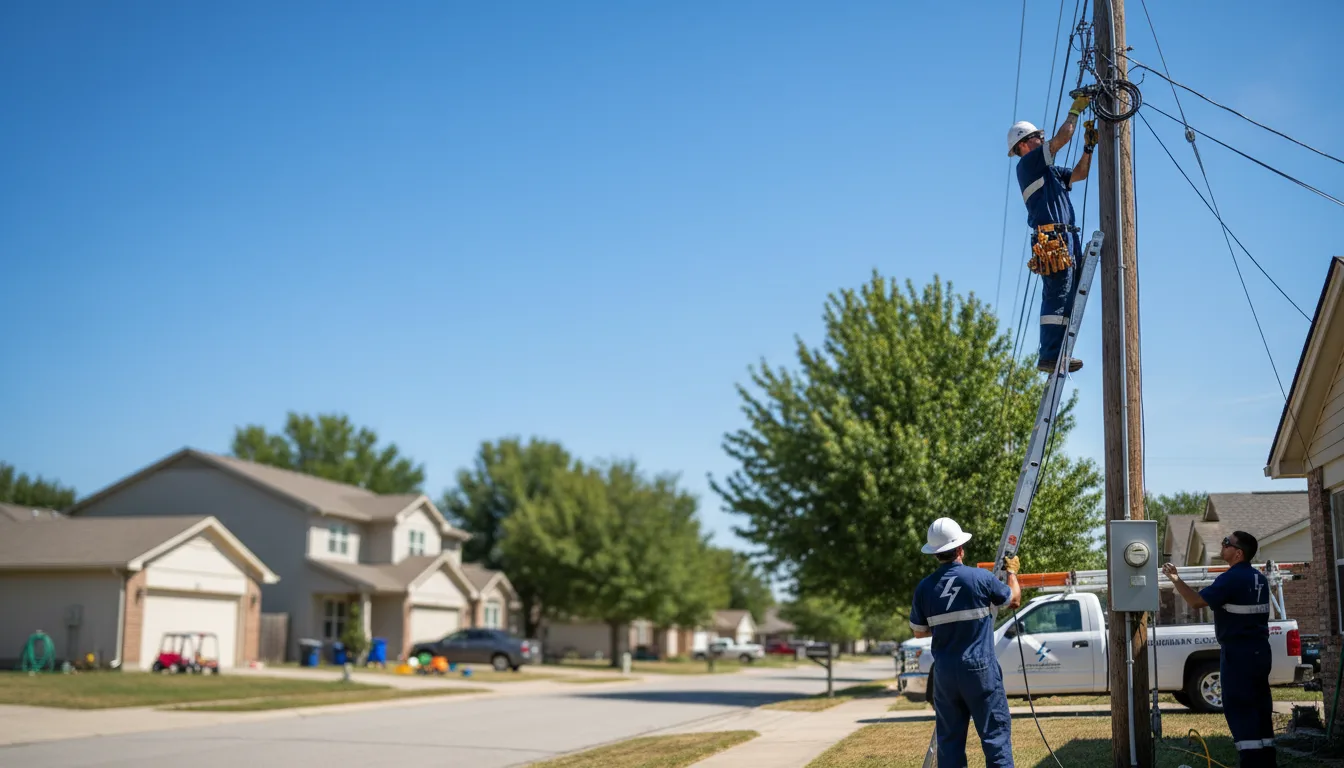 Residential electrician providing installation services in Oronoco, MN